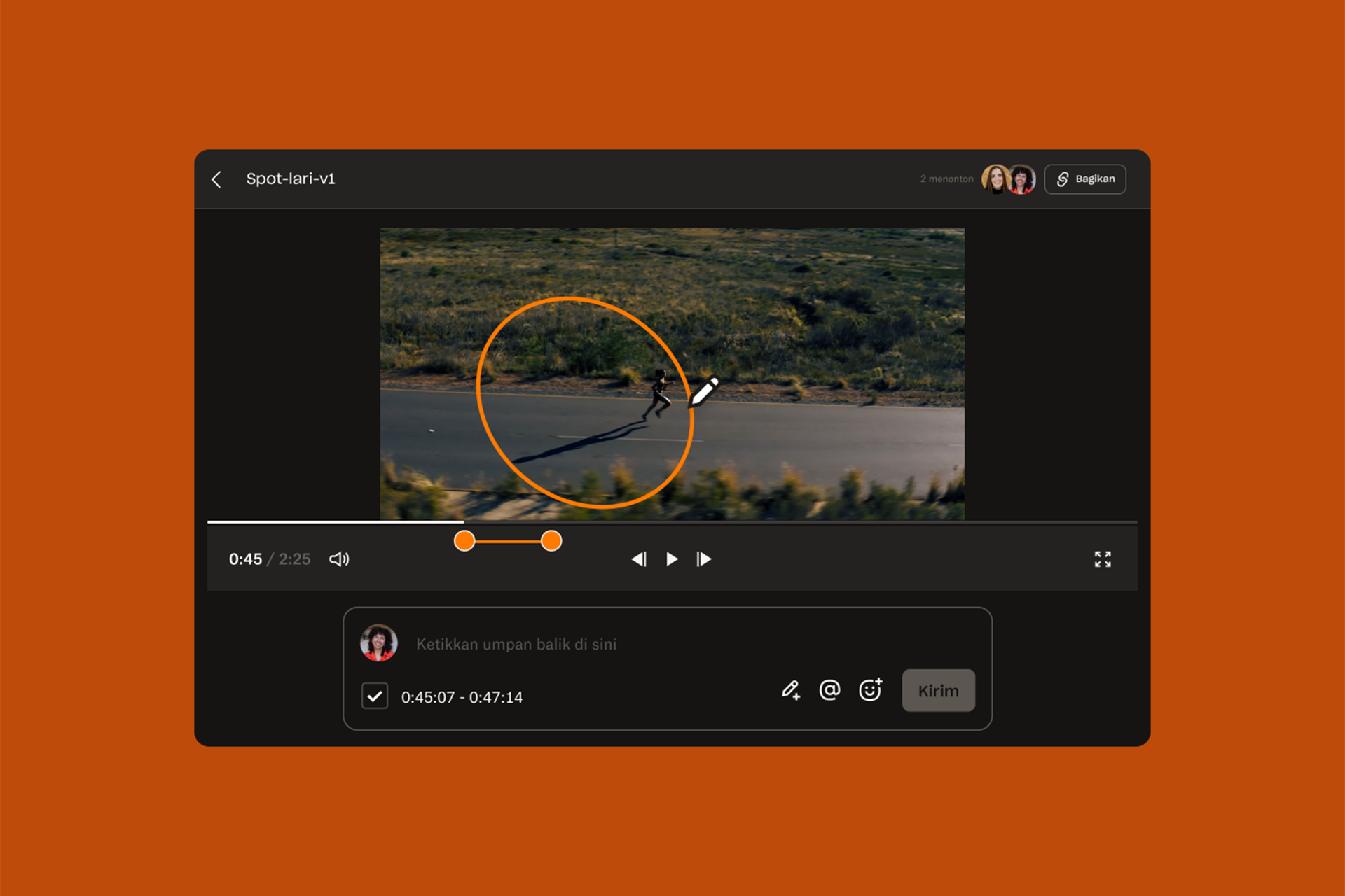 Layar UI Replay